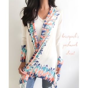 Anthropologie Guinevere Asymmetrical Cardigan